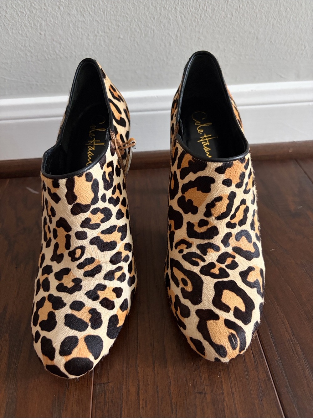 Cole Haan Leopard Print Women's Ankle Boots 8.5